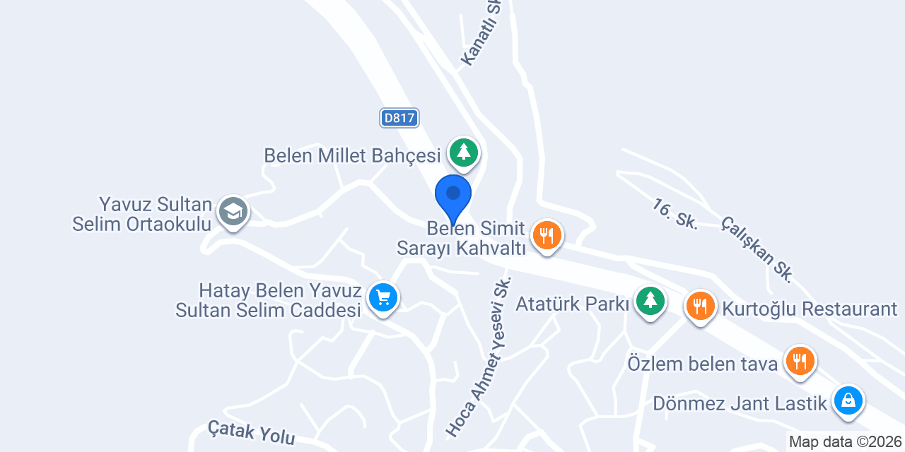Yanar döner belen konumu