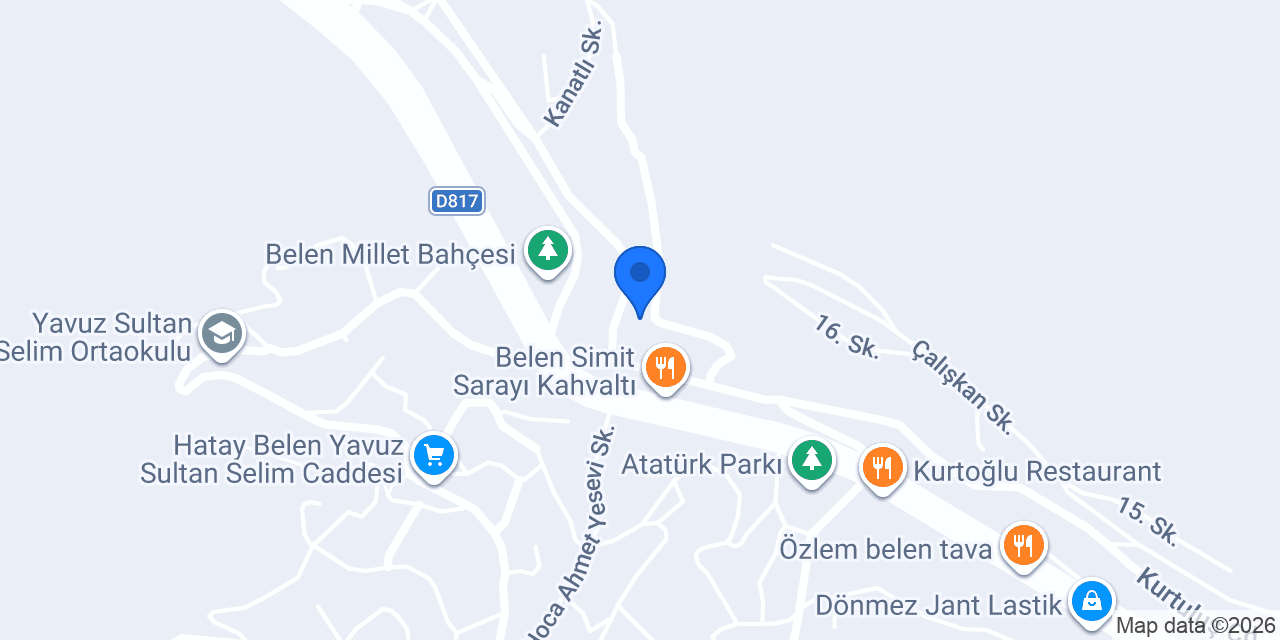 Belen İlçe Milli Eğitim Müdürlüğü konumu