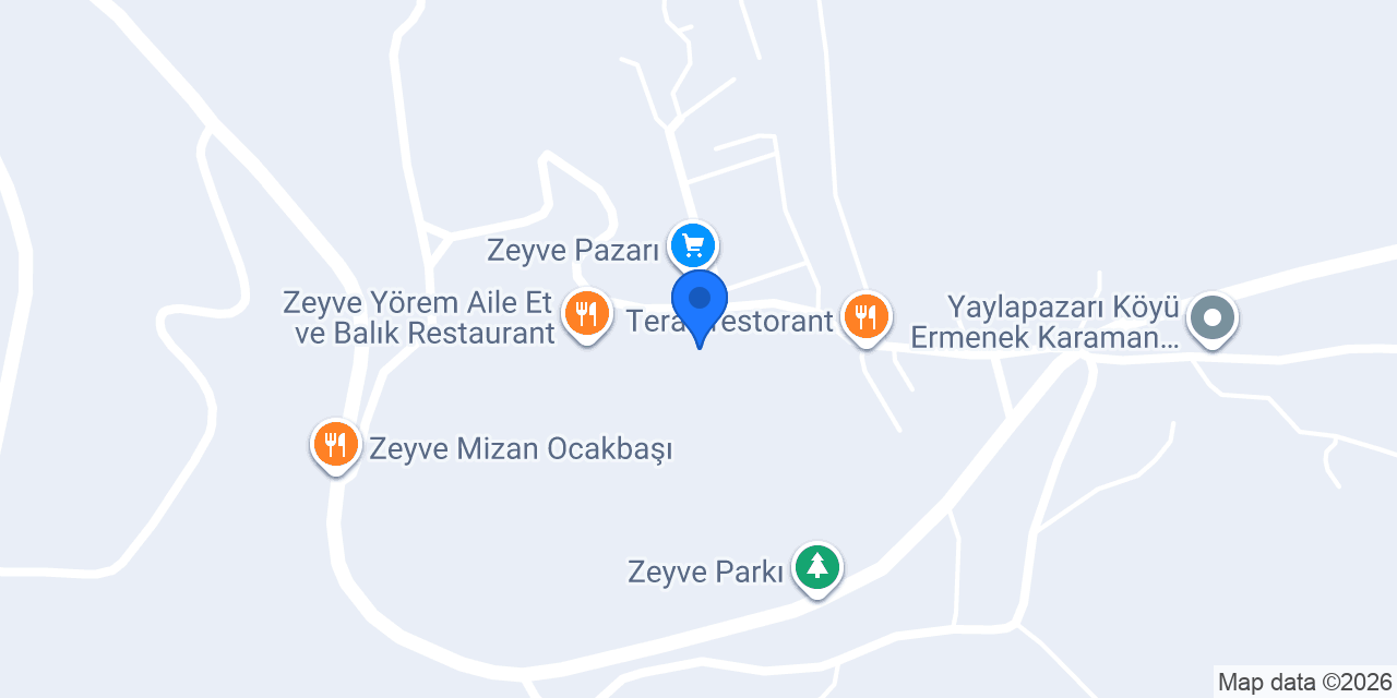 Zeyve Çınaraltı Aile Çay Bahçesi konumu