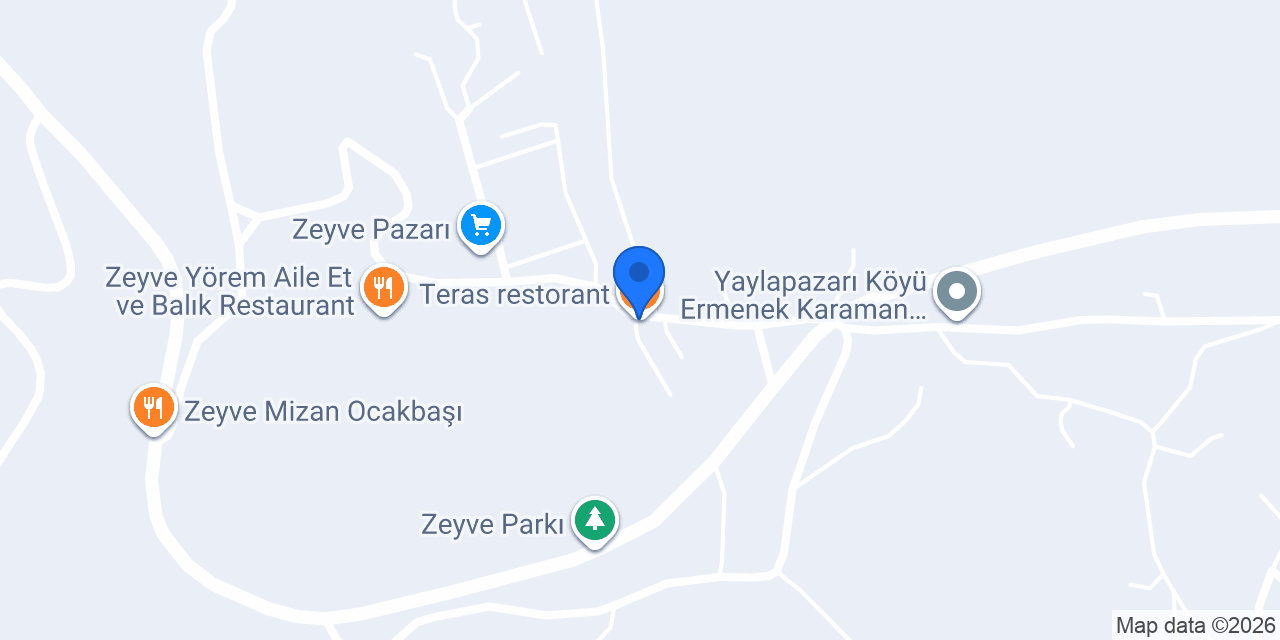 Teras restorant konumu