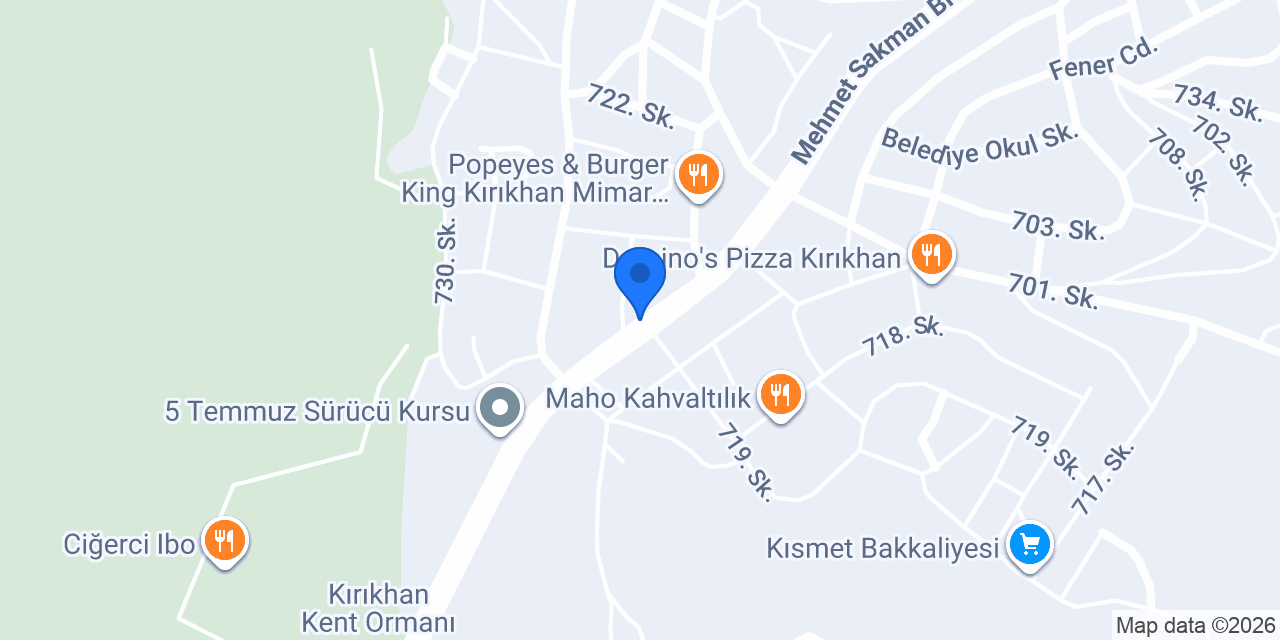 Emmi Döner Burger konumu
