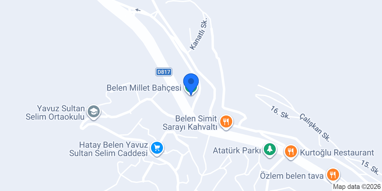 Belen Millet Bahçesi konumu