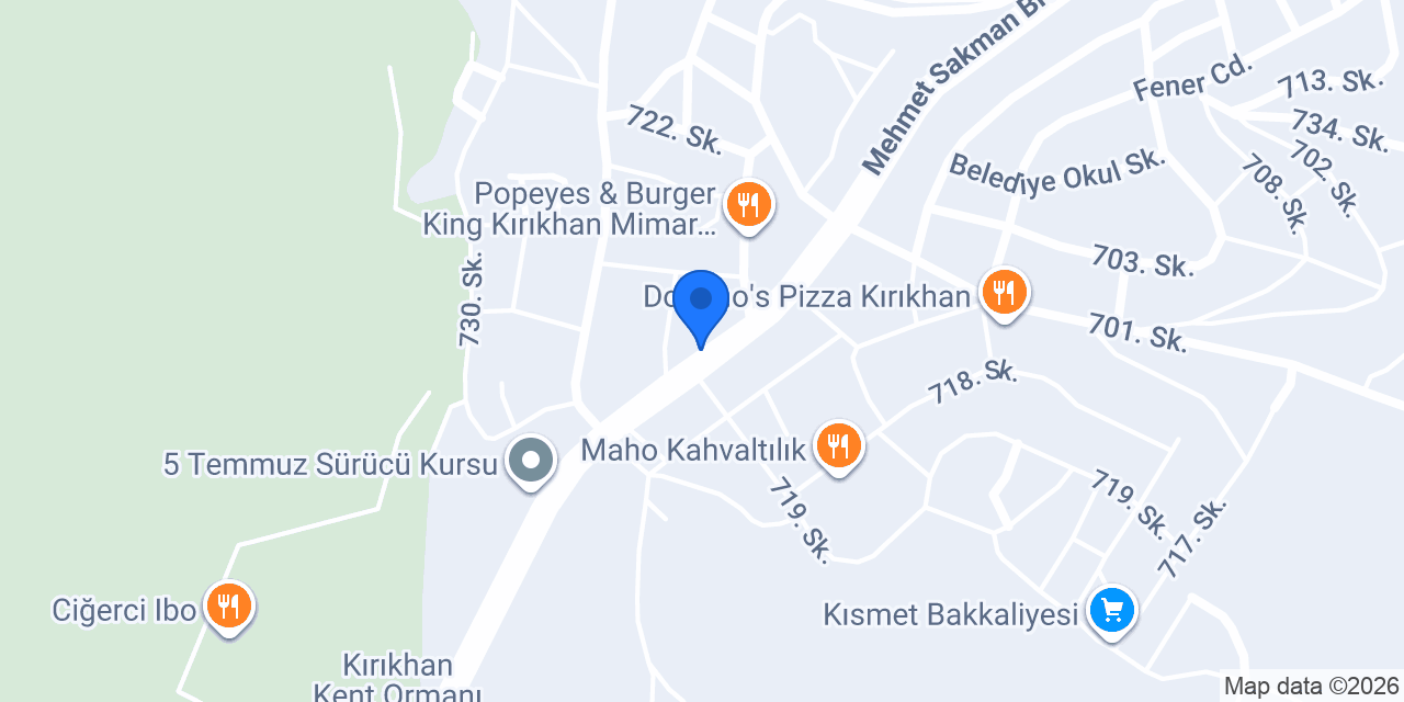 Kral Döner Pizza konumu