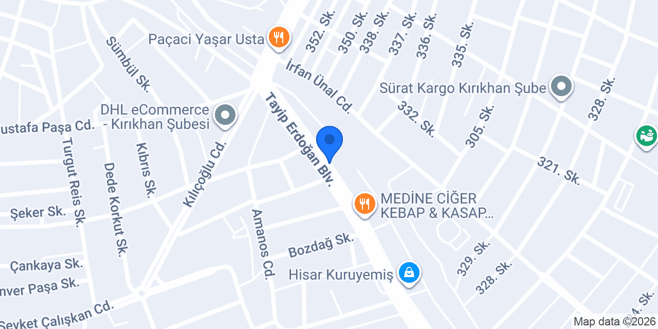 Yarar Otomotiv konumu
