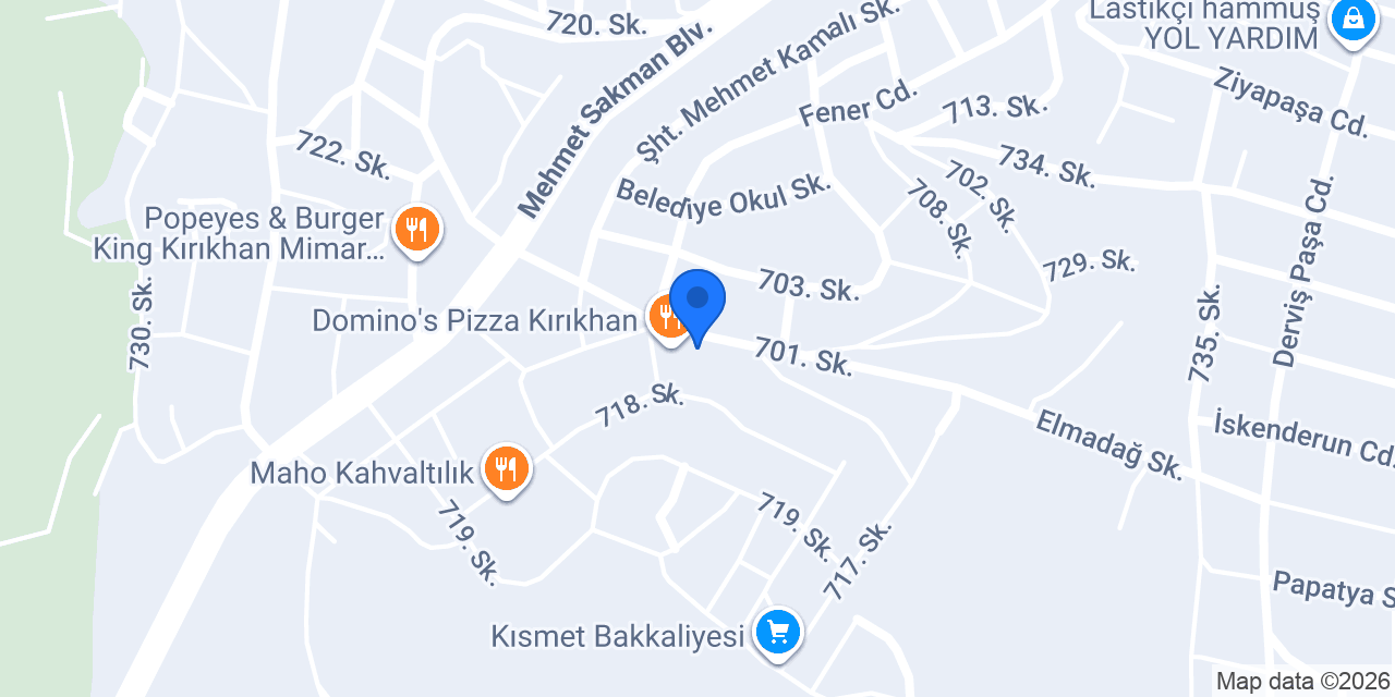 Yılmazlar Pide Fırını konumu