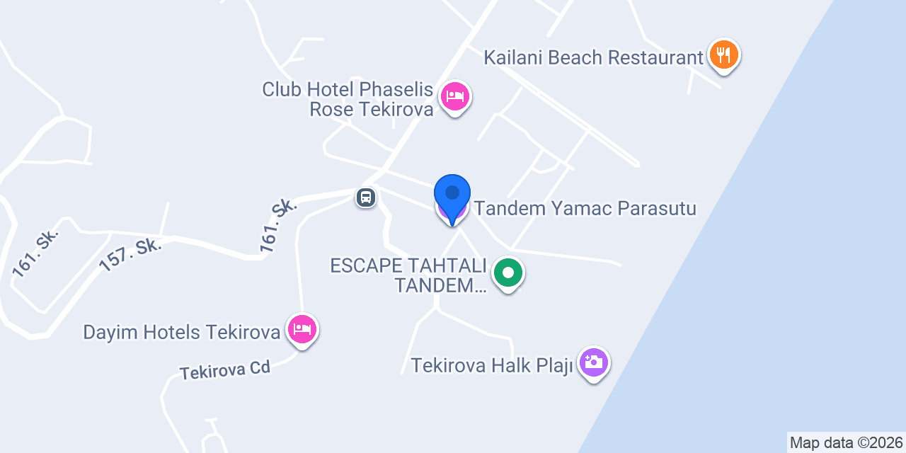 Tandem Yamac Parasutu konumu