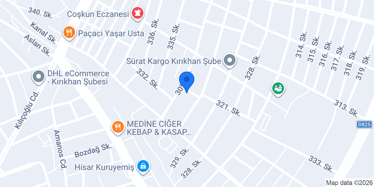 Kırıkhan öz yıldız kebap salonu konumu