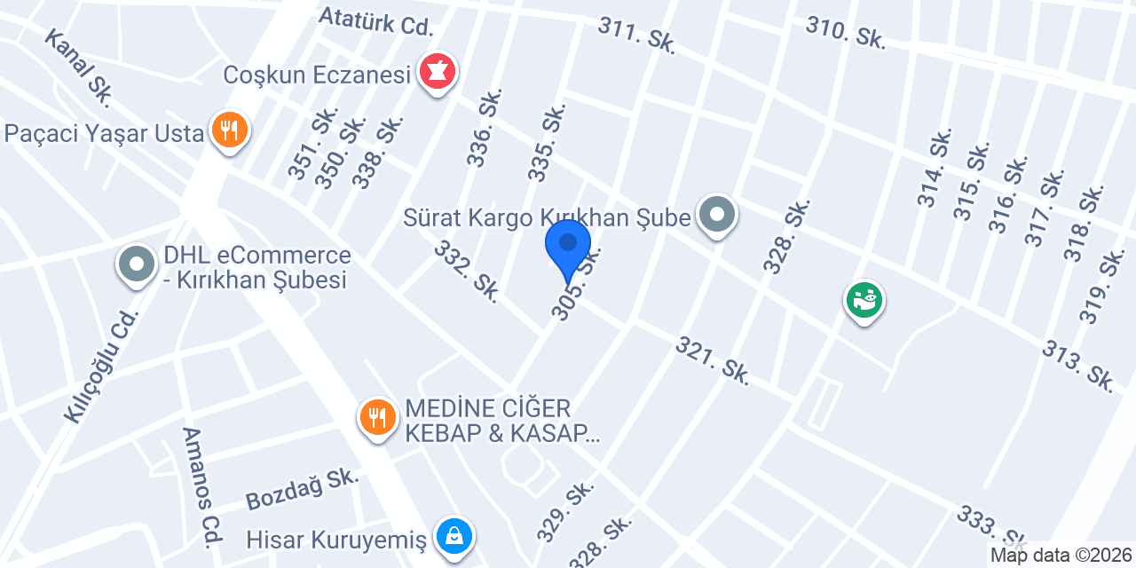 Kırıkhan Eren Halı Koltuk Yıkama konumu