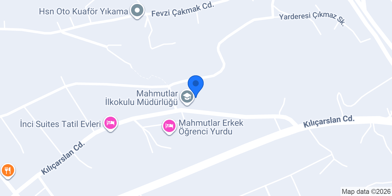 Mahmutlar Anaokulu konumu