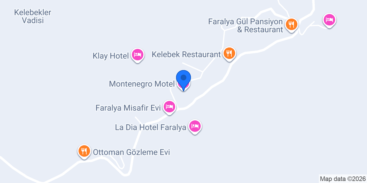 Montenegro Motel konumu