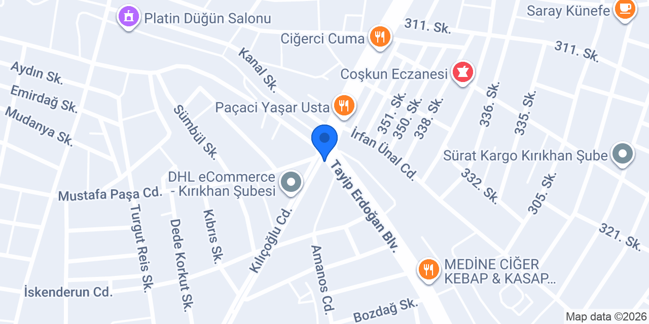 TILSIM OTOMOTİV konumu