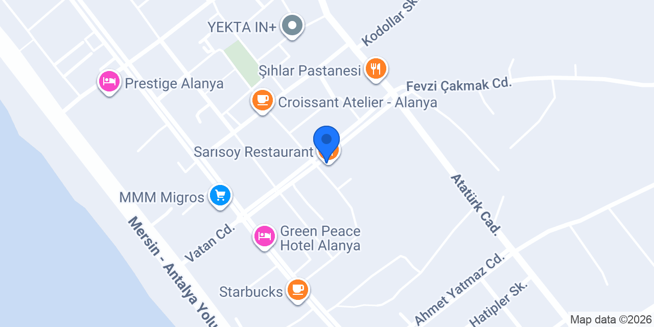 Sarısoy Restaurant konumu