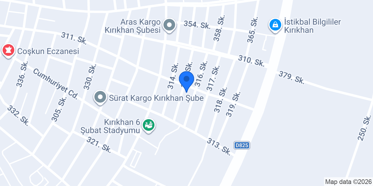 Kırıkhan Mobilya konumu