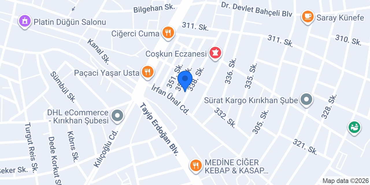 Bahar Döşeme konumu