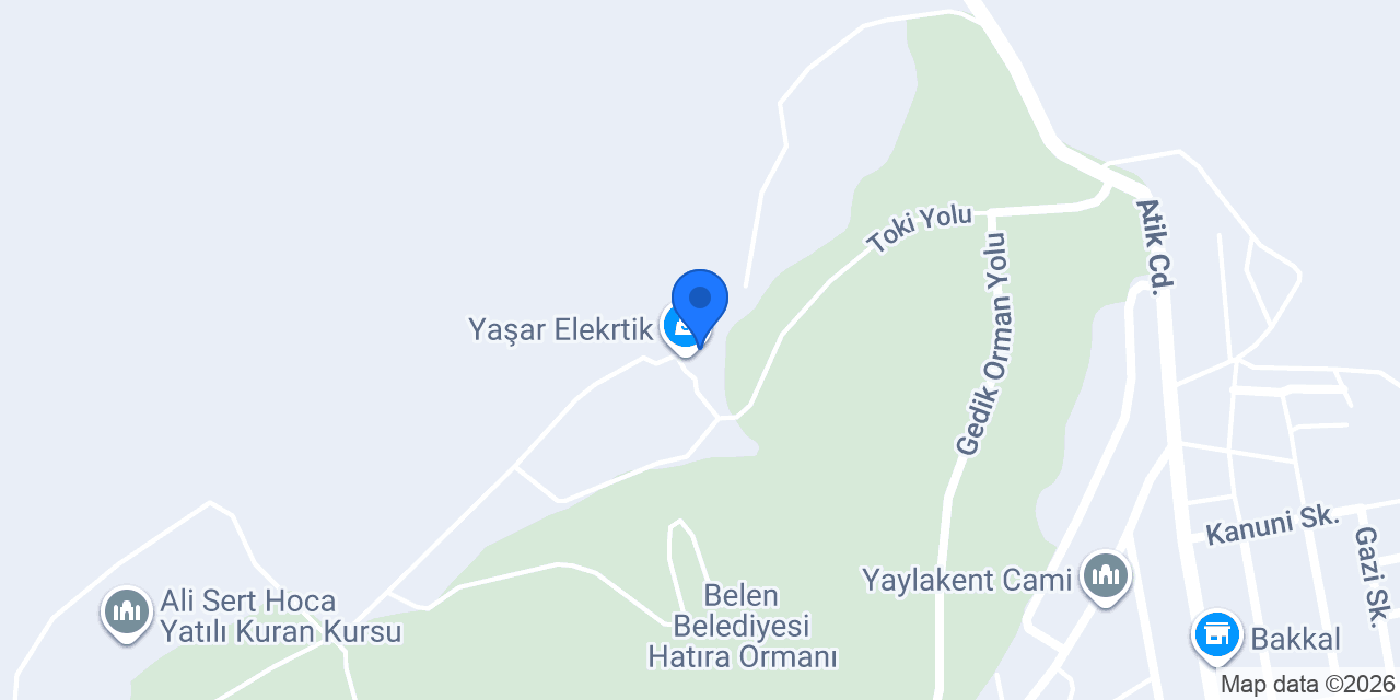 Yaşar Elekrtik konumu