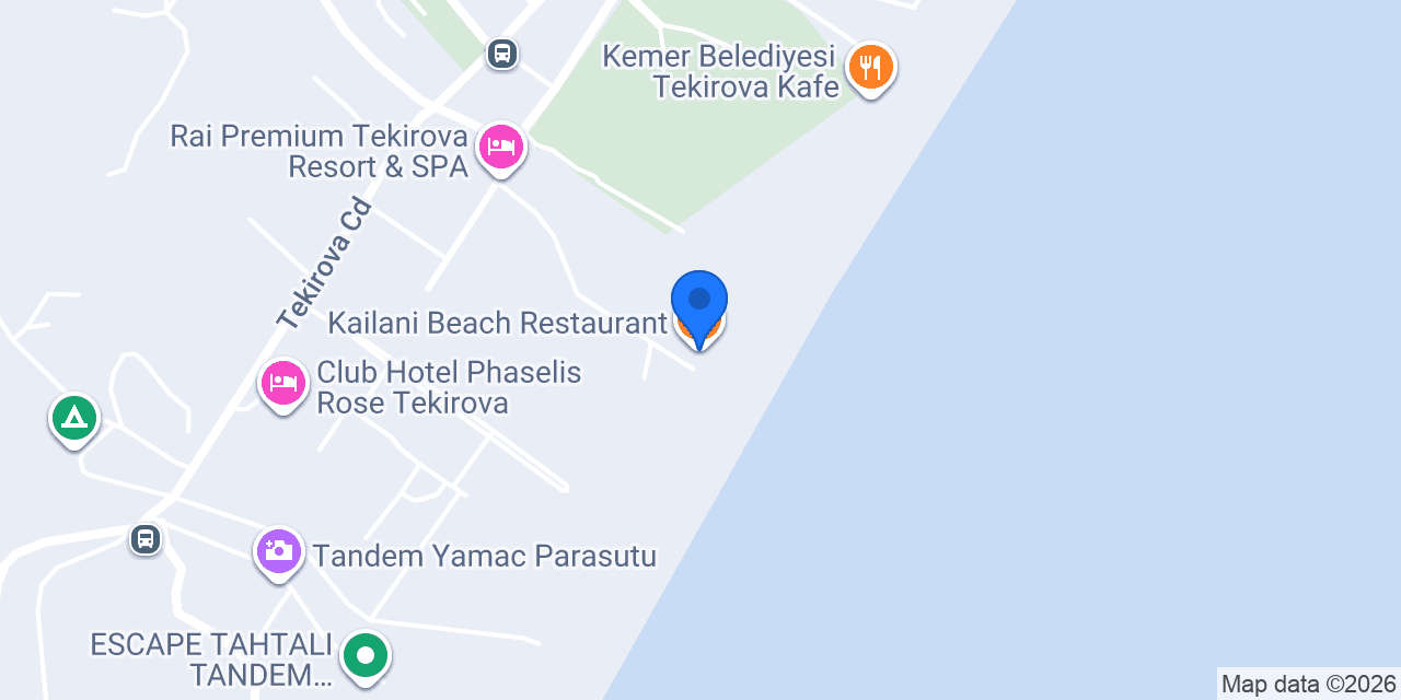 Kailani Beach Restaurant konumu