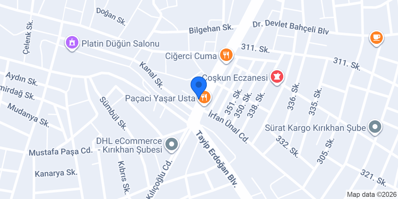 Derya Market konumu