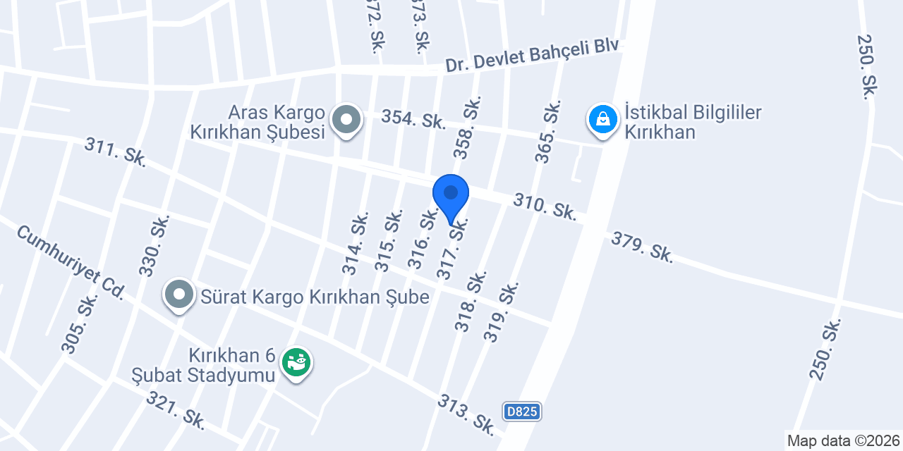 Yükseller Mobilya kırkhan konumu