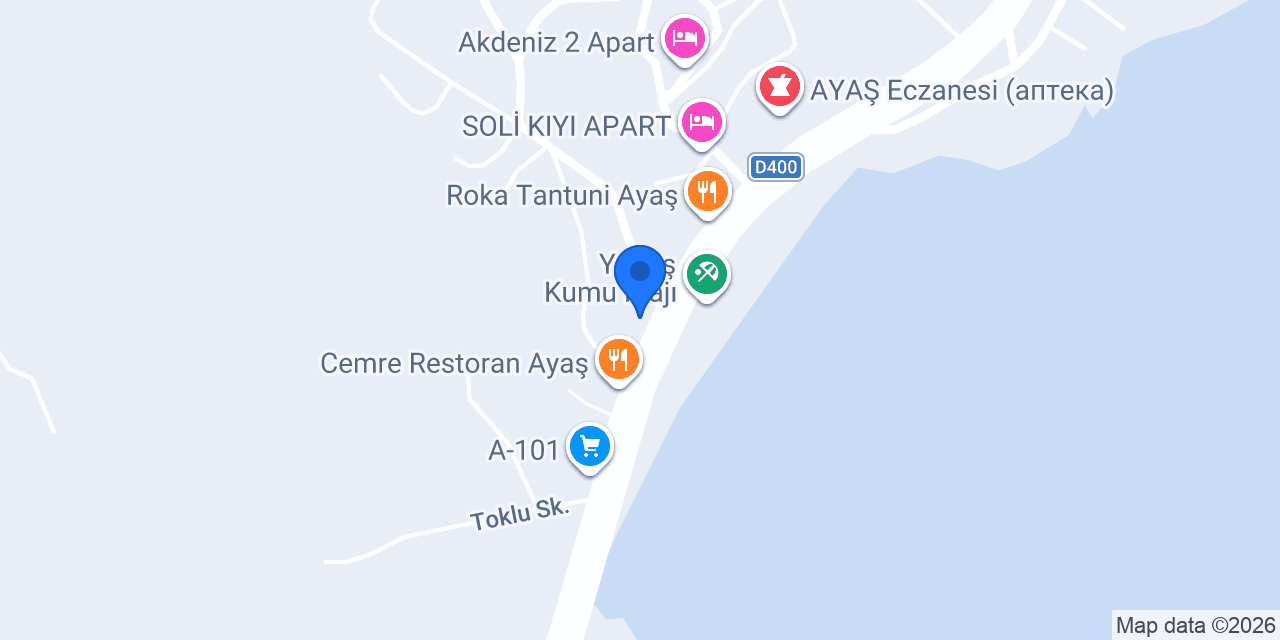 Tolga Motel konumu