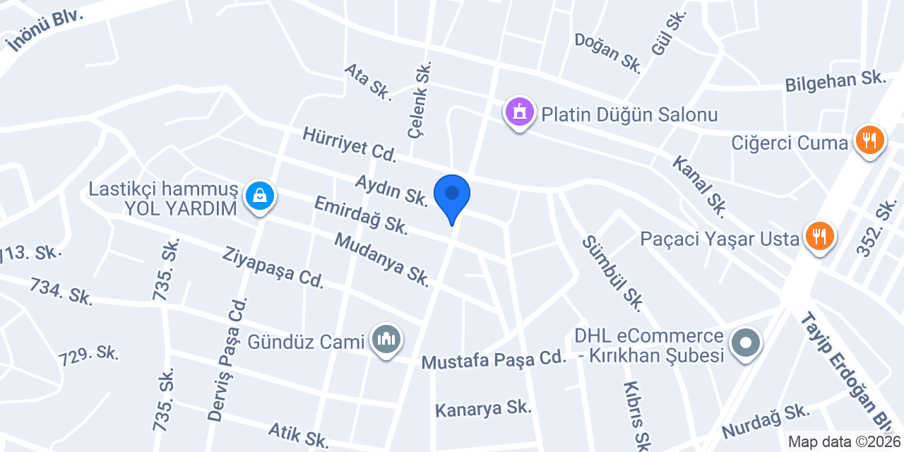 Şener Elektronik konumu
