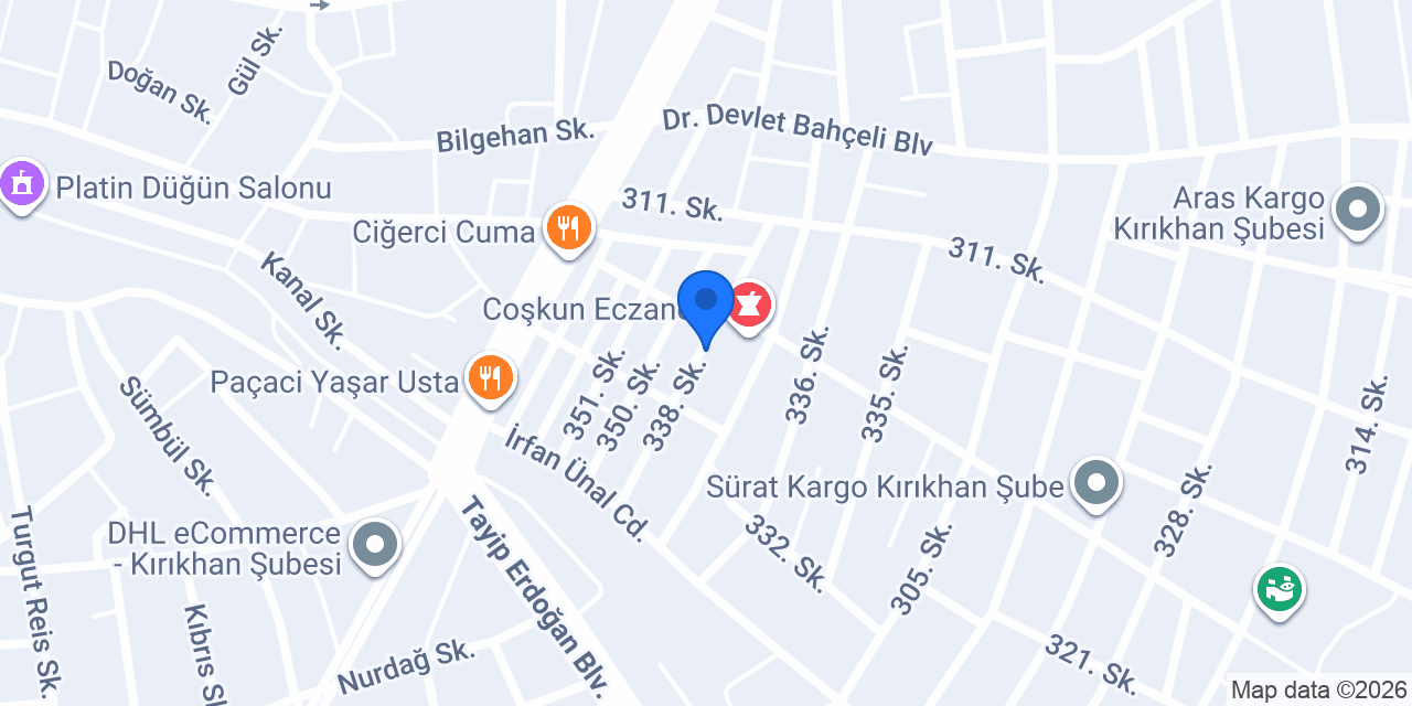 Kırıkhan 4 Nolu ASM konumu