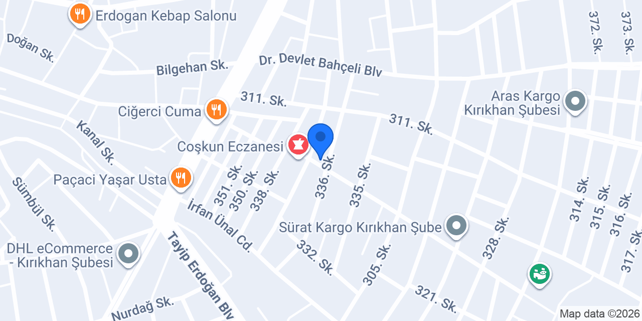 Enes Market konumu