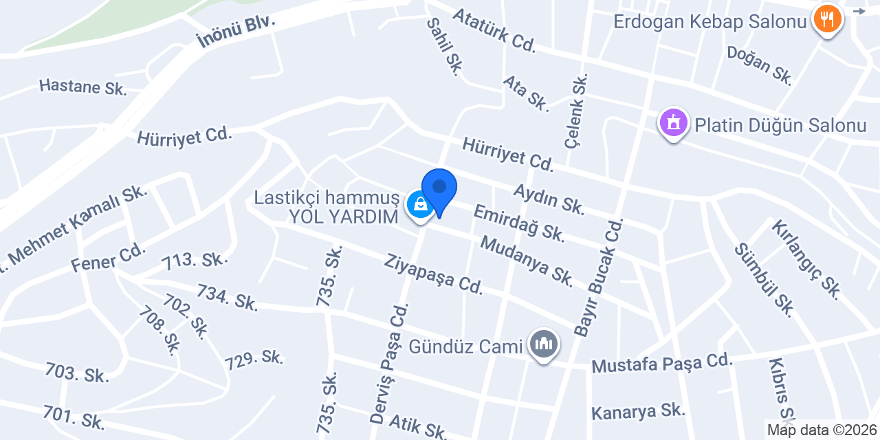 Haysar Ekmek Fırını konumu