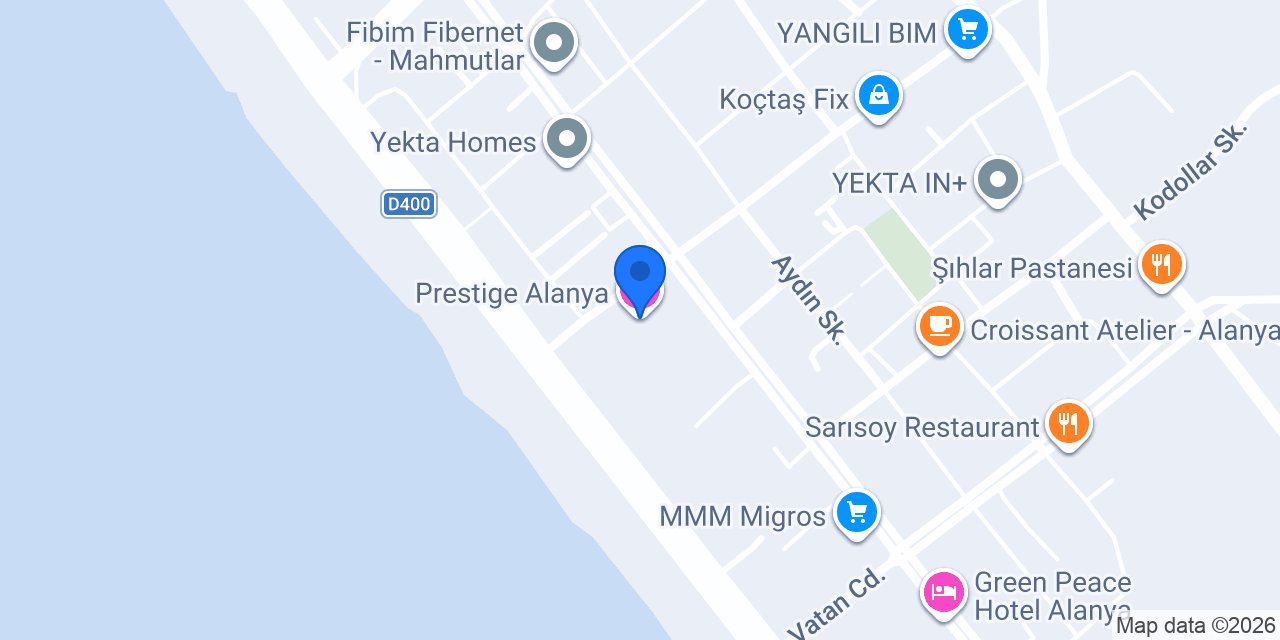 Prestige Alanya konumu