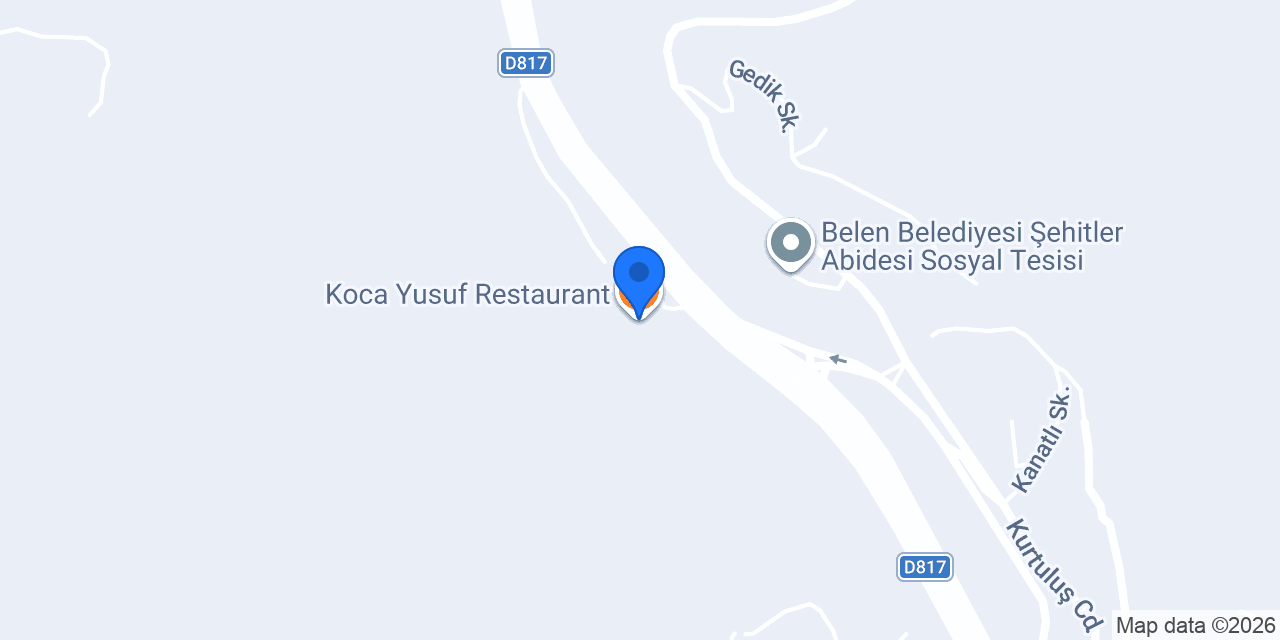 Koca Yusuf Restaurant konumu