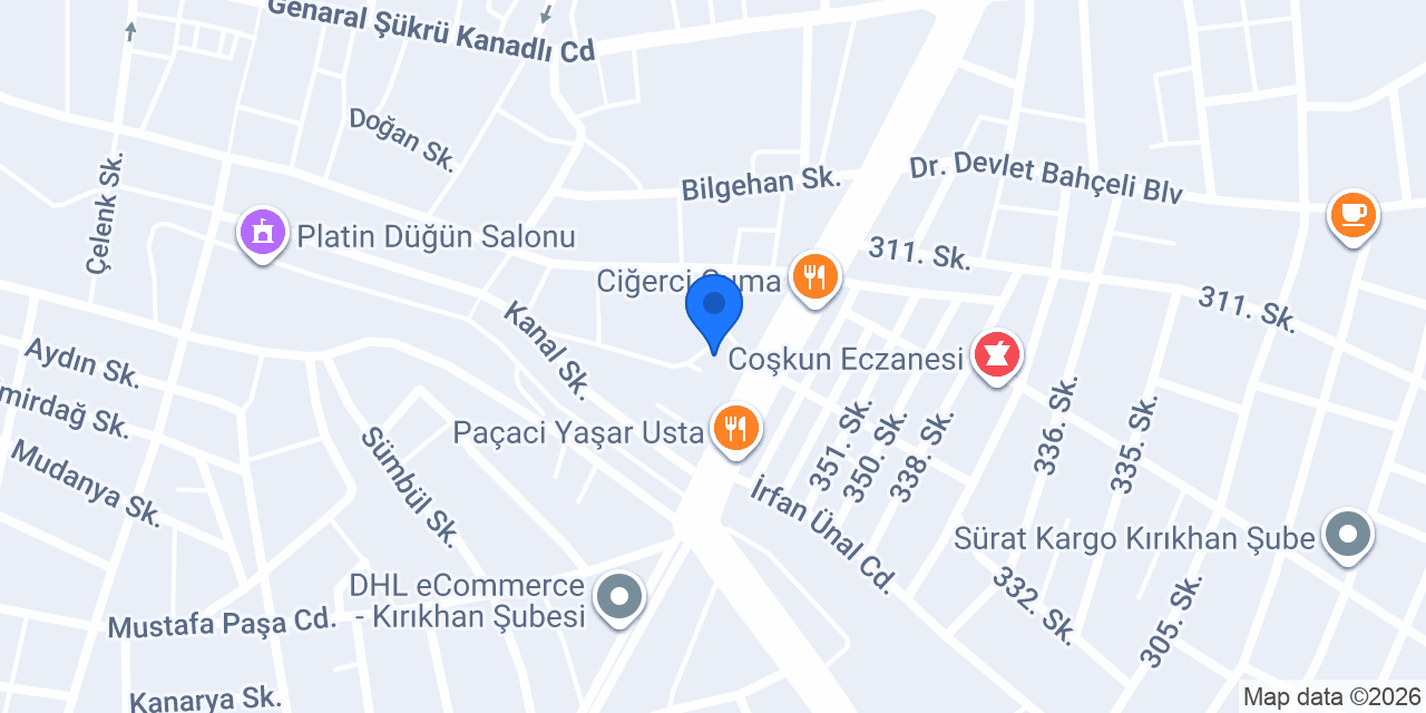 Çakır Oto Lastik konumu