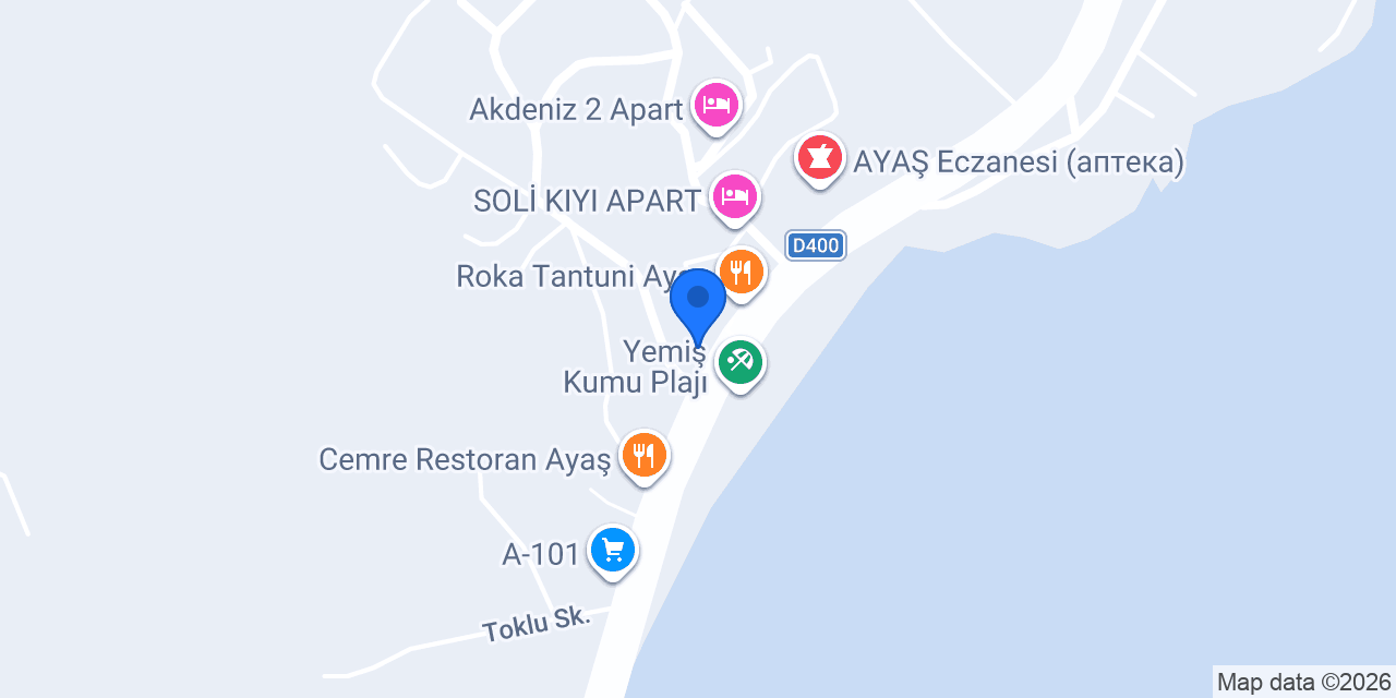 Tunç Motel konumu