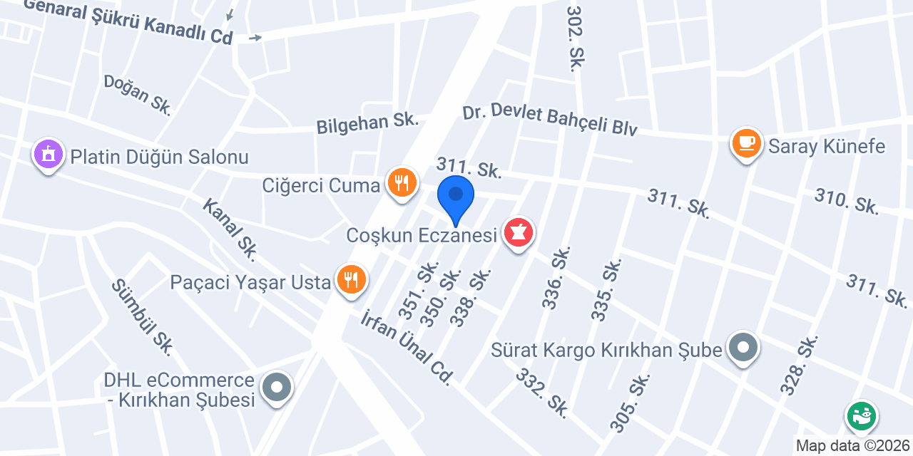 Ertem Oto Yedek Parça konumu