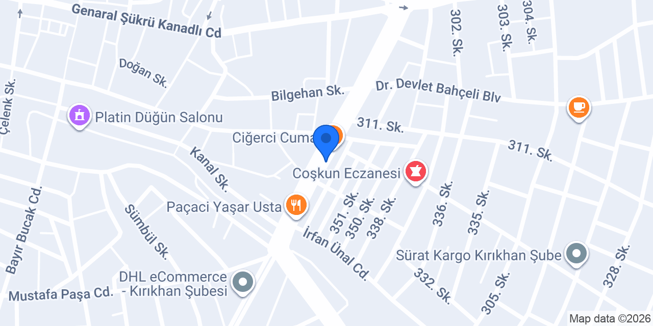 AY YILDIZ CİĞER KEBAP SALONU konumu