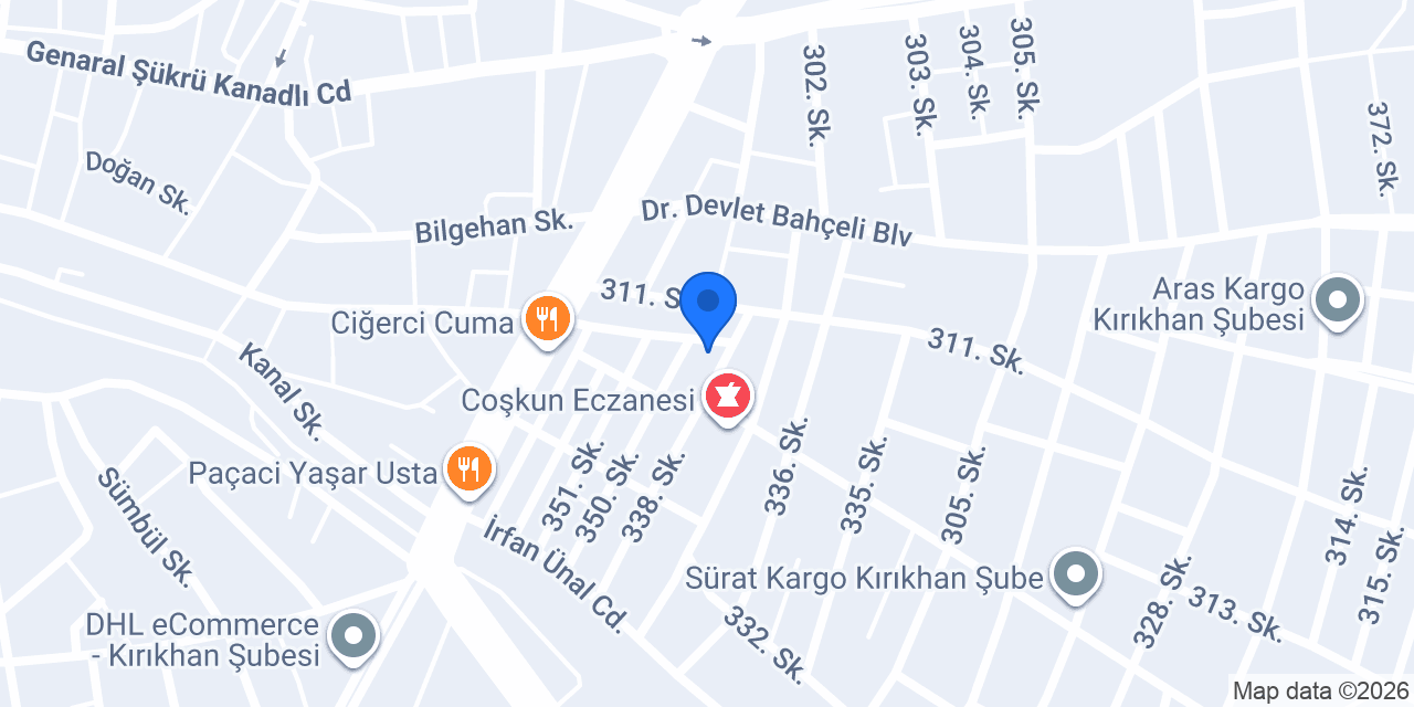 Okçu Oto Elektrik konumu