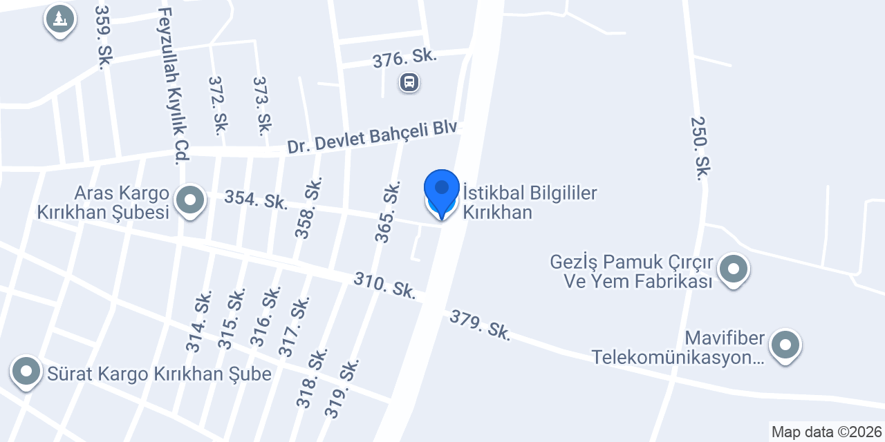 İstikbal Bilgililer Kırıkhan konumu