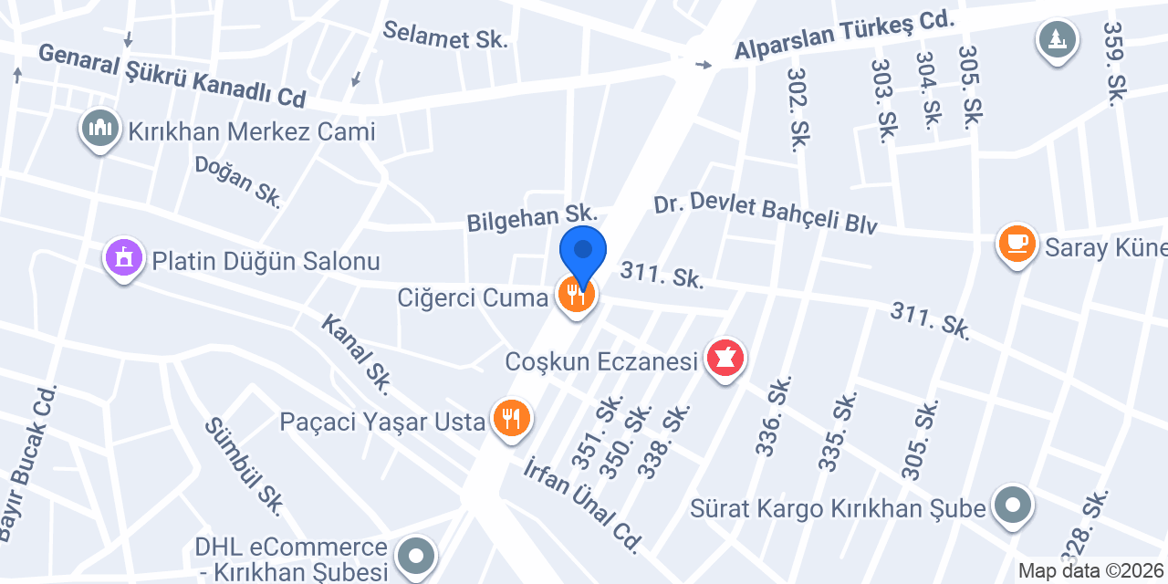 Filiz Mobilya konumu