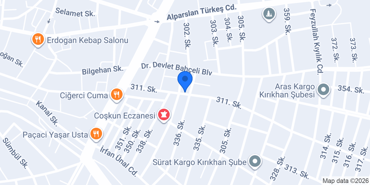 Şam market konumu