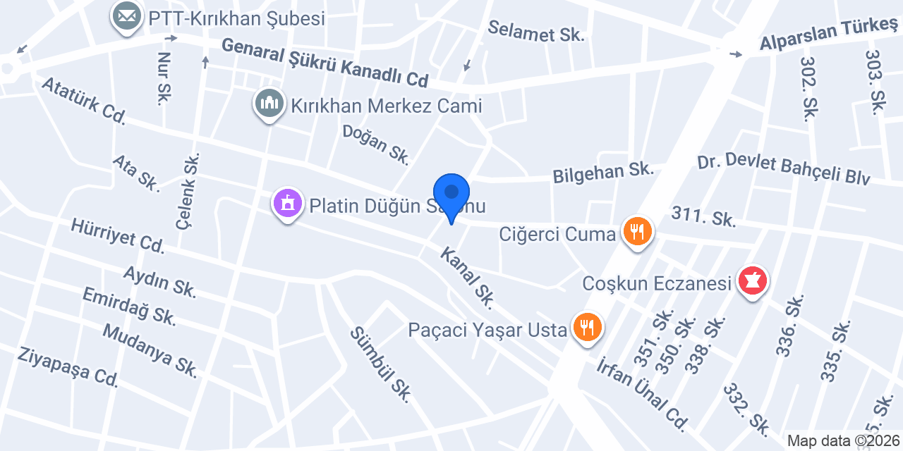 KIRIKHAN RENT A CAR konumu