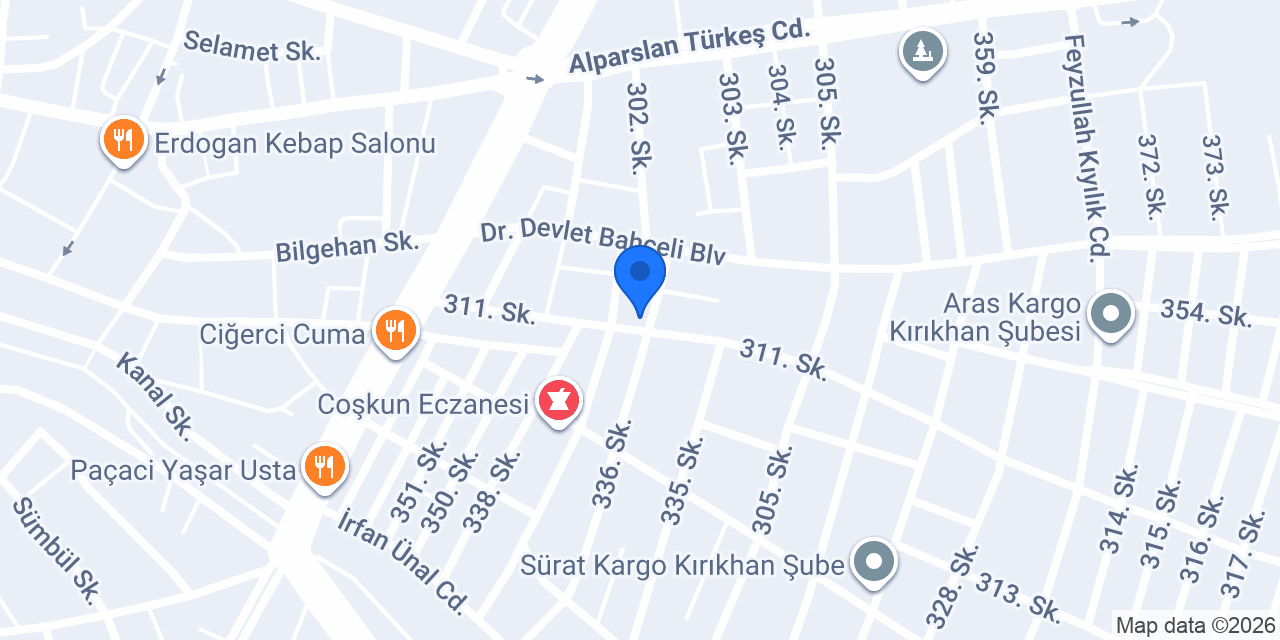 Tutanlar İnşaat konumu
