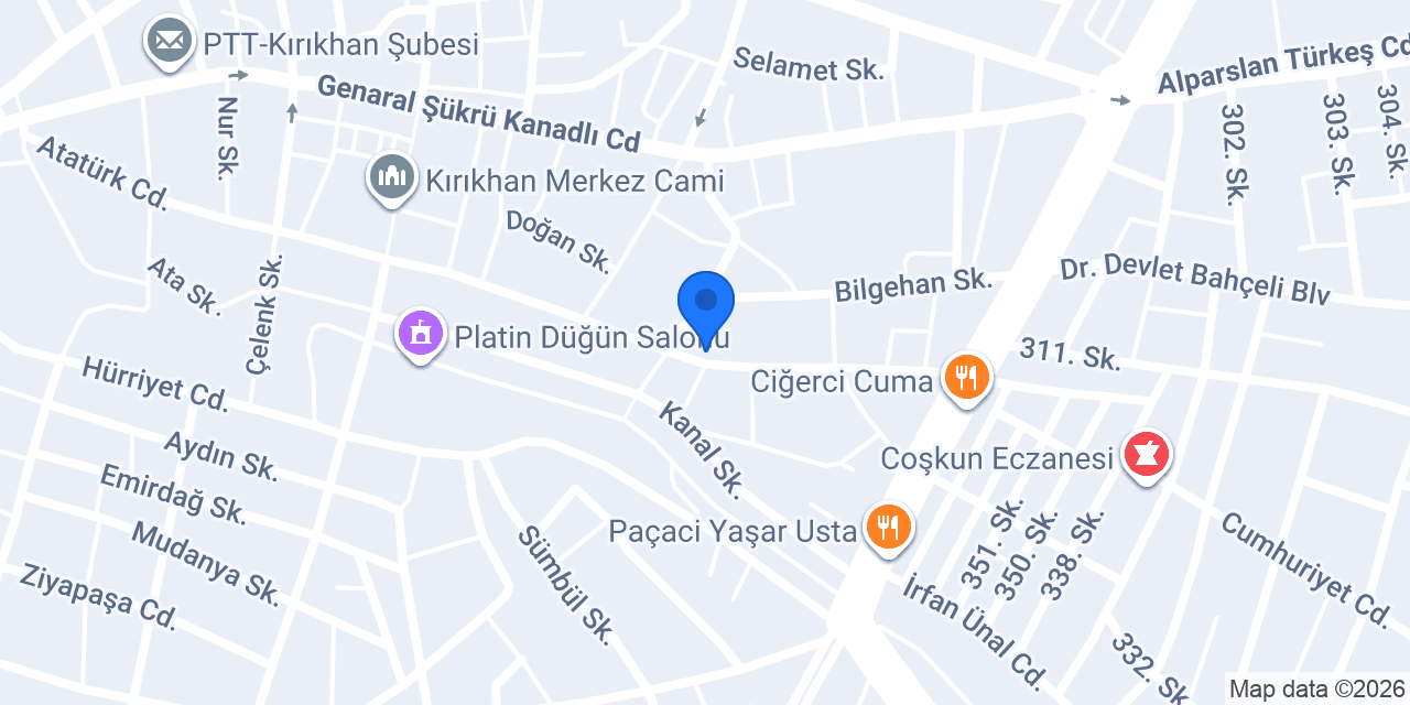 KIRIKHAN EMLAK konumu