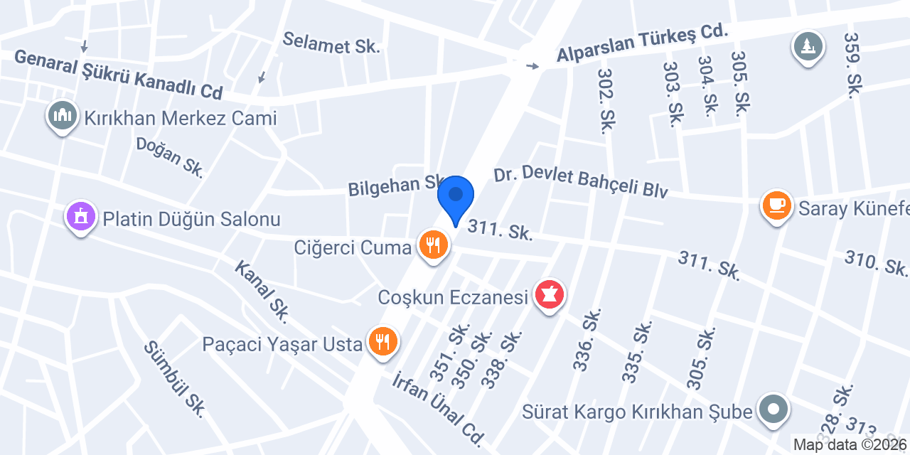 Mercan Kebap Salonu konumu