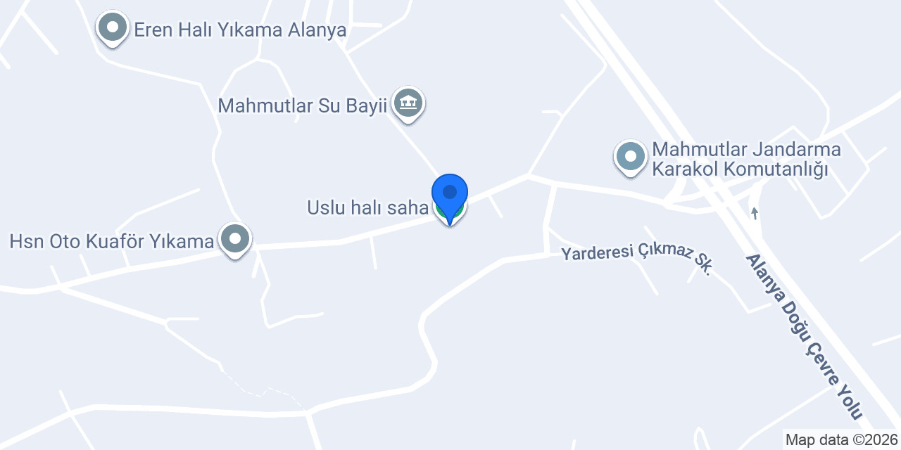 Uslu halı saha konumu