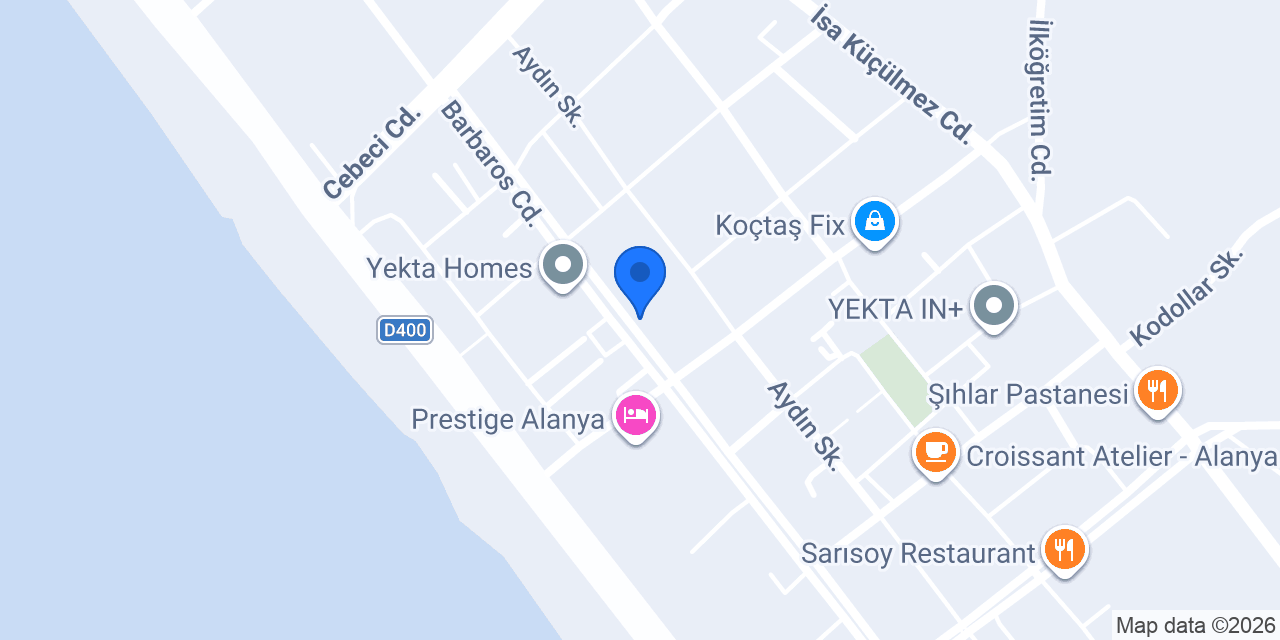 Yılmaz Rent A Car konumu