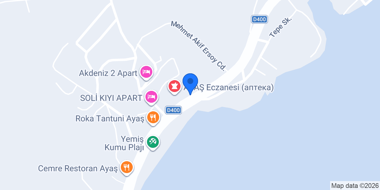 Artemis Motel konumu