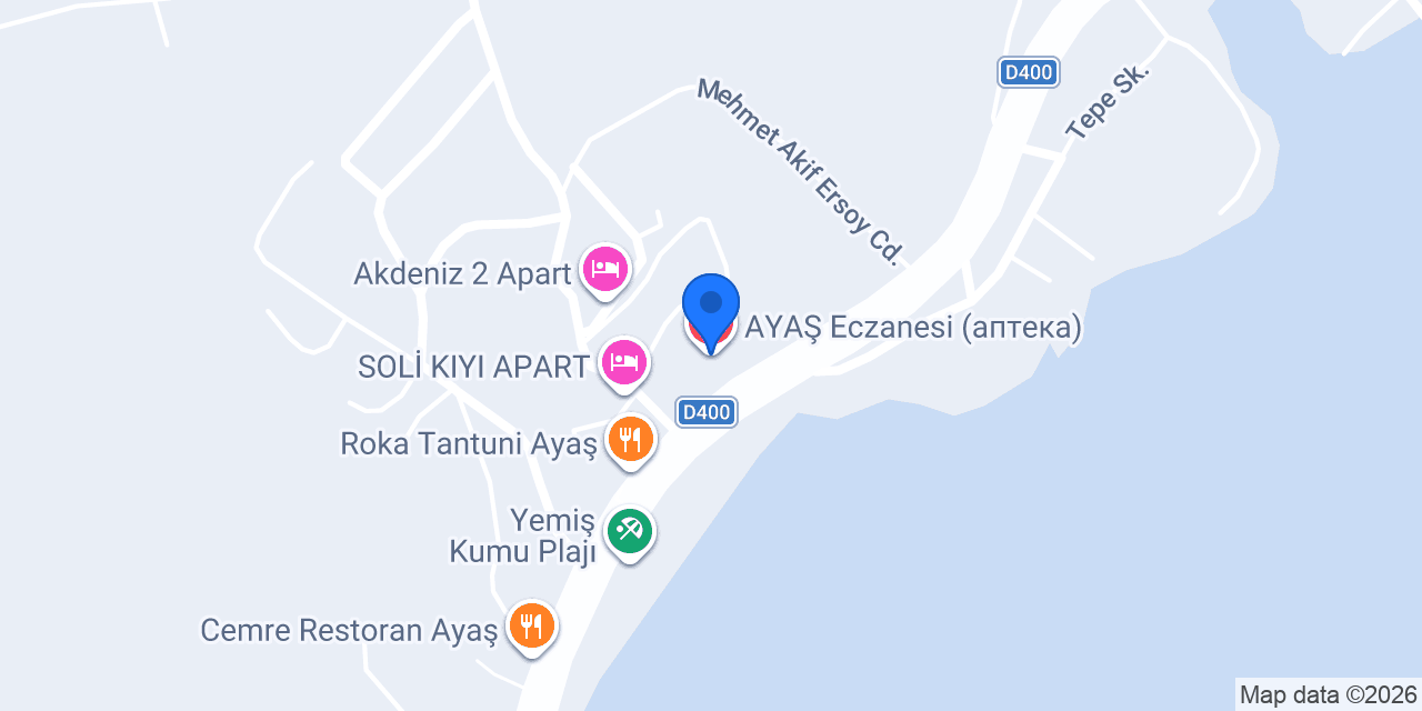 AYAŞ Eczanesi (аптека) konumu