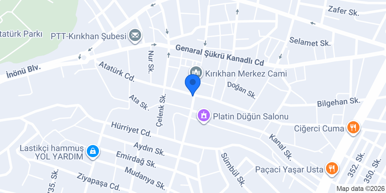 KIRIKHAN BAYIROĞLU KRAMPON konumu