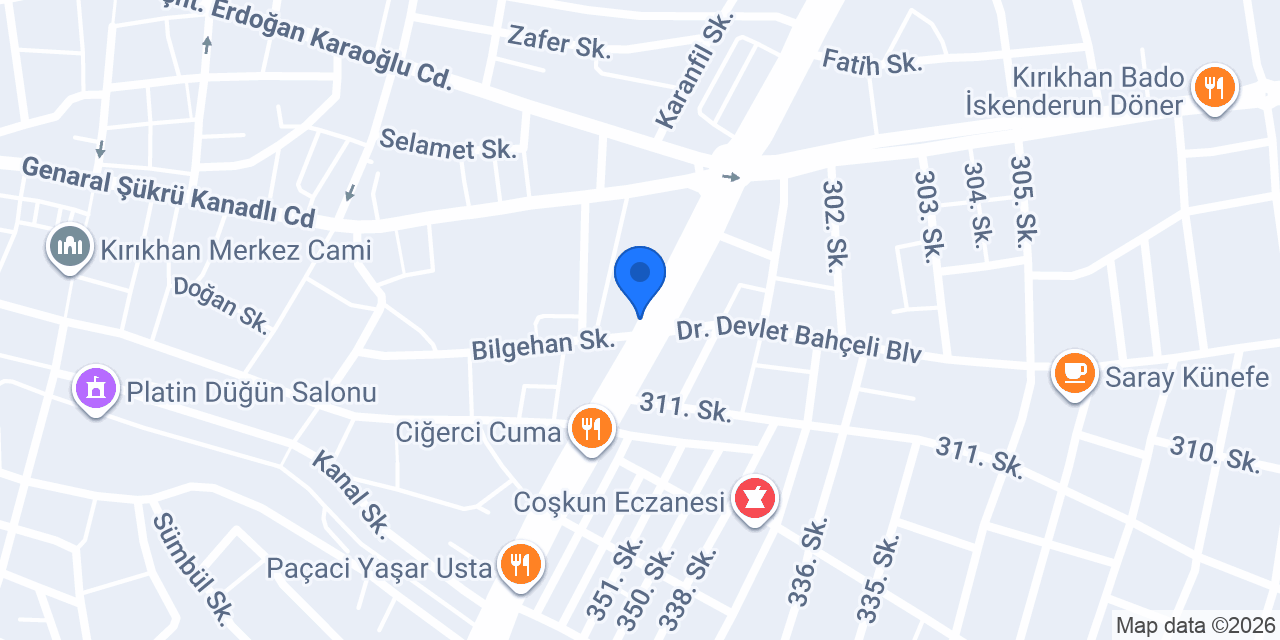 Güven Kebap Salonu konumu