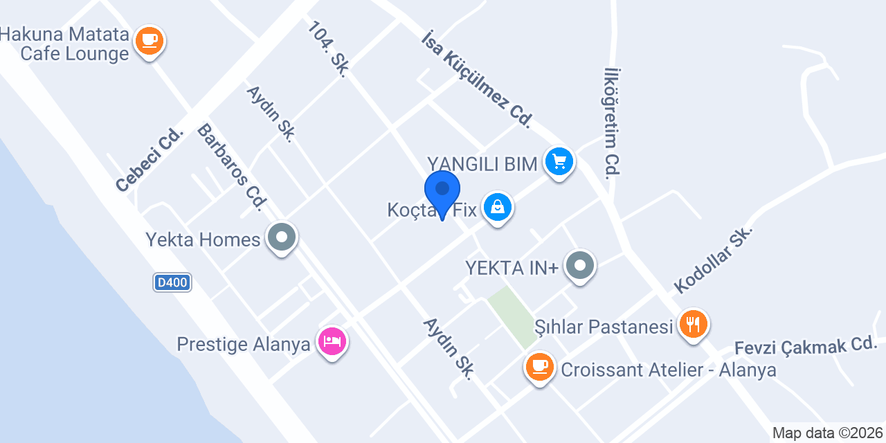 Emkar Transfer Alanya konumu