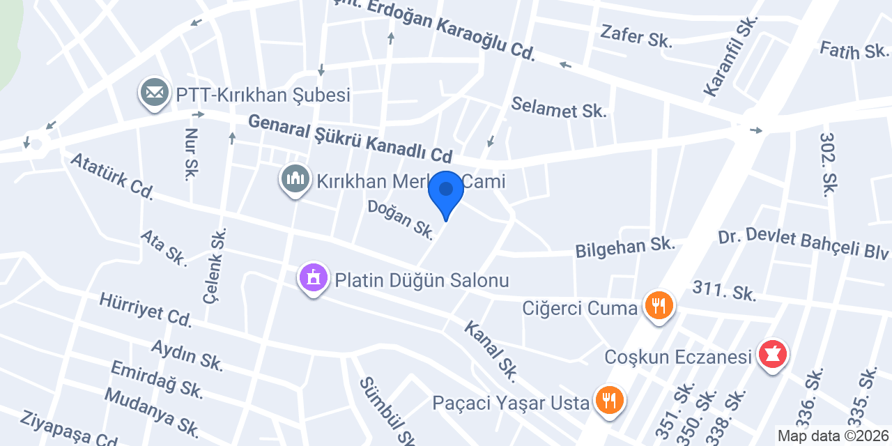 NAZ Rent A Car konumu