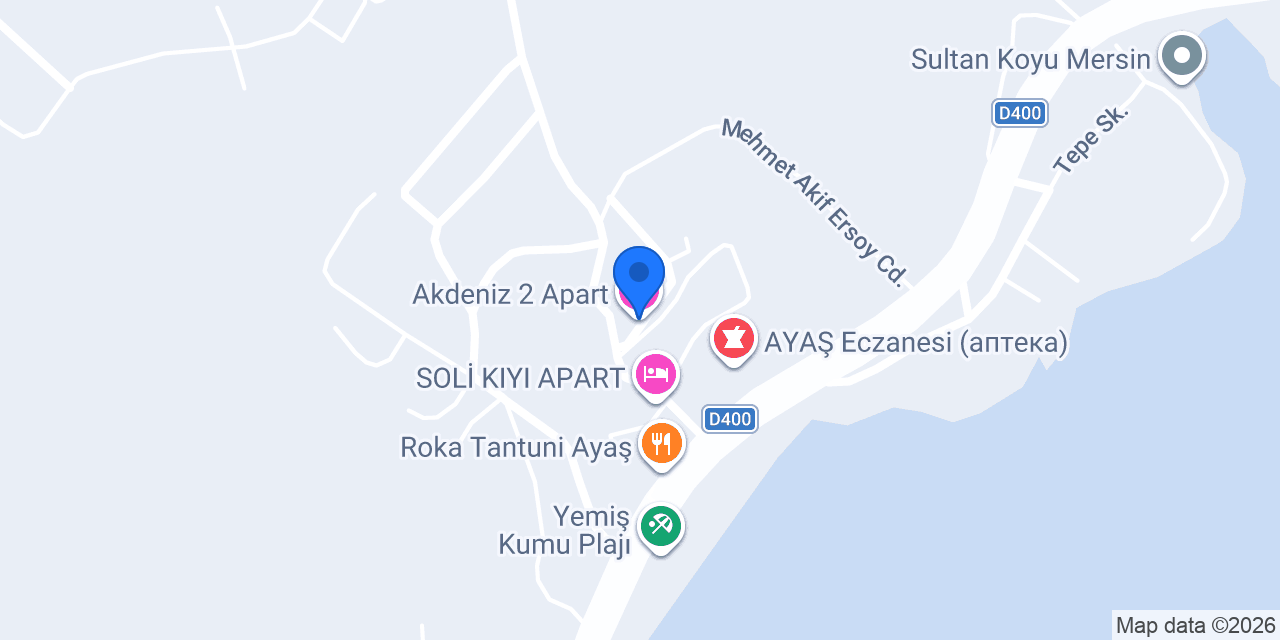 Akdeniz 2 Apart konumu